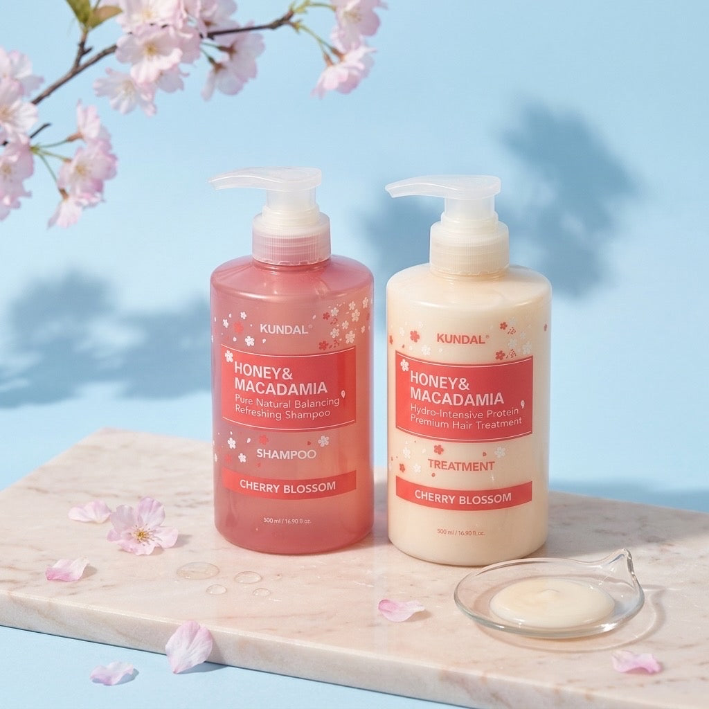 KUNDAL Cherry Blossom Hair Ritual Duo