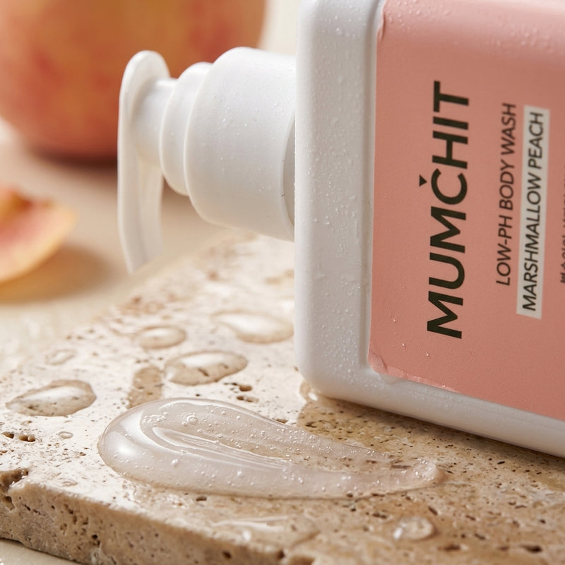 MUMCHIT Peach Low‑pH Body Wash 400ml